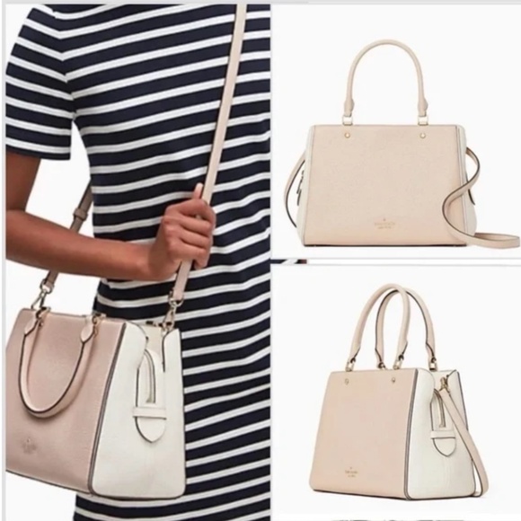 KATE SPADE Leila bicolor color block leather bag NWT♥️ - Picture 1 of 5